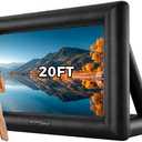 20FT Inflatable Outdoor Movie Screen, Outdoor Movie Screens with Air Blower, Easy Set Up Blow Up Projector Screen for Backyard,Theme Parties and Celebrations