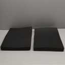 2-Pack Packing Foam Sheets - 16x12x1.5 Customizable Polyurethane Insert Pads for Tool Case Cushioning, Crafts (Black) (1.5 IN)