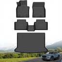Hutisya-Floor Mats & Cargo Liner Set Fit for 2020-2026 Mazda CX-30 All Weather Protection Anti-Slip & Durable TPE Full Set Liners Automotive Mazda CX30 Accessories-Black