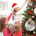 Husband Memorial Ornaments for Christmas Tree for Loss of Loved One, Sympathy Bereavement Gift, 8cm Clear Feather Ball Hanging Ornaments, A Piece of My Heart is in Heaven