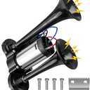 600DB Air Horn Dual Trumpets, Super Loud Car Electric Horn Kit with Air Compressor, for Any 12V Car Motorcycle SUV Truck Boat Train