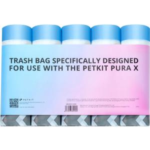 PETKIT PuraX PuraMax Replaced Waste Bags-5 Rolls, Portable Cat Litter Waste Receptacles Bags for Self-Cleaning Cat Litter Box