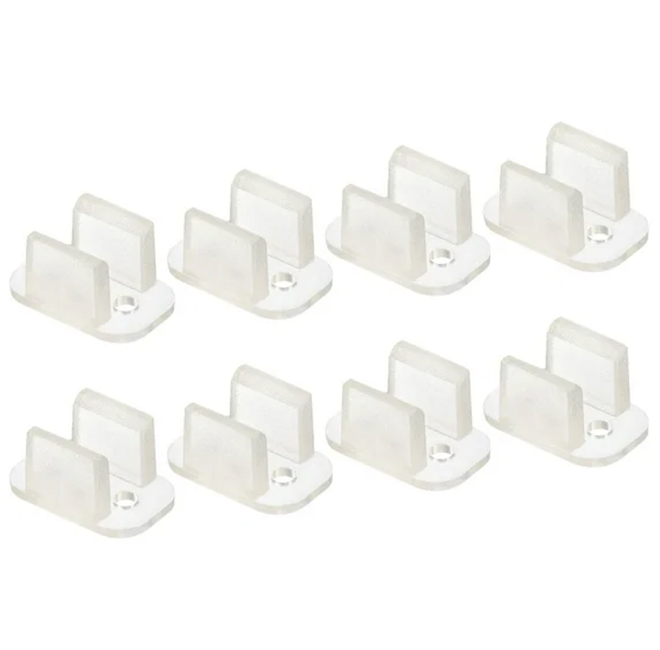  Led Neon Mounting Clips, Fixing Clamps Holder Fit 5mm Silicone LED Neon Flex Strip Lighting, Pack of 40