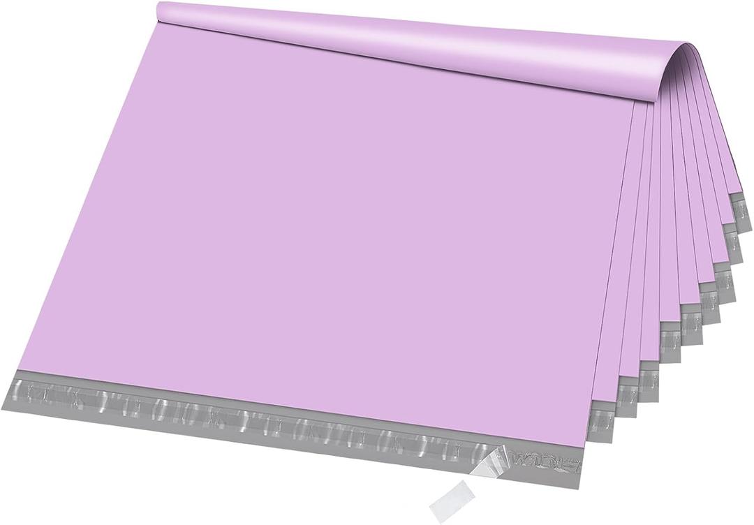 Fuxury Extra Large Poly Mailers 24x36" 25 Pcs, 2.5mil Bulk Shipping Bags for Clothing,Strong Adhesive Shipping Envelopes for Small Business Supplier,XL Poly Mailing Envelopes Light Purple