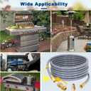24 Feet 1/2-Inch ID Natural Gas Hose with Quick Connect Fitting for weber, charbroi, Grill, Pizza Oven, Patio Heater and More NG Appliance, Propane to Natural Gas Conversion Kit - CSA Certified