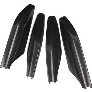 Roof Rack Rail Leg End Cover Shell 4pcs (Painted Black) for Lexus GX470 Toyota Land Cruiser Prado FJ120 2003-2009 Replaces 63491-60060 63492-60040 63493-60060 63494-60050