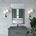 Mirrorons Beveled Mirror, Bathroom Mirrors for Wall 24" x 36", Frameless Rectangle Bathroom Mirror with Beveled Edge, Hangs Horizontally or Vertically