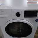 Midea MLE25H7BWW Heat Pump, Ventless Front Load Dryer Stackable Washing Machine, Energy Efficient and Space Saving, 4.4 Cu.ft, White