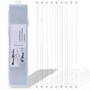 8Pcs Borosilicate Glass Stirring Rods 12" Long 1/4" Diameter Round Ends for Lab/Classroom/Home Use