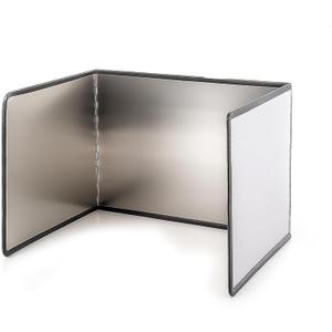 3-Sided Splatter Guard - Stainless Steel Foldable Grease Splatter Screen for Frying Pan, Nonstick & Heat Resistant Stove Top Shield, Stops Oil Splashes for Safer Cooking