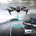 Drones with Camera for Adults 1080P, Mini Drone with Camera Foldable Drones for Adults, Altitude Hold, One Key Take Off/Land, 3D Flip, 3 Speed Mode, 15 years old up (Black-01cy)