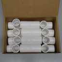 12 Pack 1" Tee 3 Way PVC Pipe Fittings Connector, Furniture Build Grade SCH40 PVC Elbow Pipe Fitting for Build PVC Furniture DIY Garden Shelf (Socket x Socket x Socket) Contractor Pack PVC Pressure