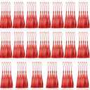 Creatrill 100 Pcs Red Mini Tassels 13cm/5 Inch with Loops for Bookmarks, Jewelry Making, DIY Projects