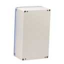 Zulkit Junction Box ABS Plastic Dustproof Waterproof IP65 Universal Electrical Boxes Project Enclosure Grey with Clear Cover 7.9 x 4.7 x 2.9 inch (200 x120 x 75mm)