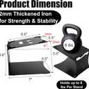 2 Pack Desktop Speaker Stands with Vibration Absorption Pads, Metal Bookshelf Speaker Riser Pair Support Up to 8 lbs Each, Desk Audio Stand, Studio Monitor Stand for Computer Speakers, Black