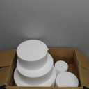 Crafare 5 Tier Round Foam Cake Dummy Decorating 4 6 8 10 12 Supplies for Wedding Baby Shower Birthday Party Cake Decoration 17.7 Inches Tall