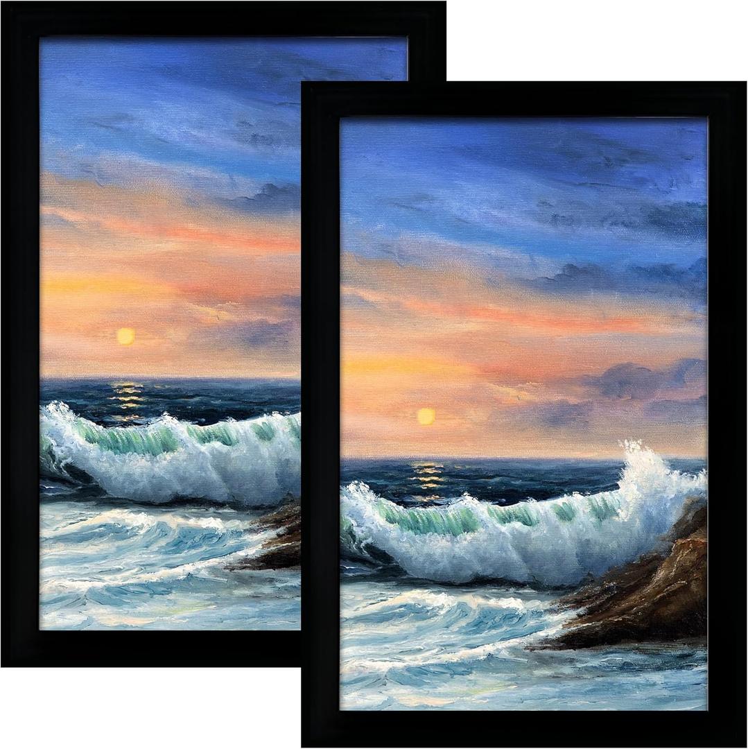 LUCKYLIFE 16x24 Frame in Black, Gallery Frame for Wall Mounting, 2 Pack