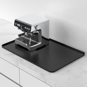 Garolue Silicone Coffee Mat, 24×16" Waterproof Heat Resistant Bar Mat for Espresso Machine Station Accessories, Non Slip Dish Drying Mat for Kitchen Counter, Home Decor Essentials, Fit Under Coffee Maker