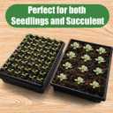 Heavy Duty Seed Starter Trays with 5'' Tall Humidity Domes & 2.75'' Deep Cells 3-Pack (162 Cells Total) Reusable Plant Germination Kit, Durable Plastic Seedling Trays for Herbs, Vegetables