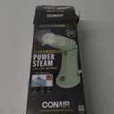 Conair Handheld Garment Steamer for Clothes - Power Steam: Small Size, Big Power - Great for Home, Office, or Travel with Dual Voltage for Worldwide Use, Mint Green