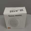 Space Heater, Portable Electric 500W PTC Ceramic Heaters for Indoor Use, Efficient Fast Heating, Tip-Over & Overheat Protection, Quiet Small Mini Desk Heater for Bathroom Home Office Bedroom (Black)