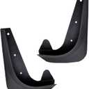 2 PCS Car Mud Flaps, Rear Tire Anti-Splash Mudguard Kit, ABS Waterproof Protection Fender Flap, Left Right Mudguard Protector, Tire Modification Accessory for Most Cars SUVs (Black)