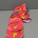 NACOCO Large Dog Raincoat Adjustable - Pet Rubber Ducks Yellow Water Proof Clothes Lightweight Rain Jacket Poncho Hoodies with Strip Reflective Pink (Pink L, Yellow Duck) (Large (Pack of 1)
