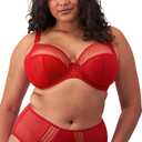 Elomi Women's Plus Size Matilda Underwire Plunge Bra Haute Red (46DD)