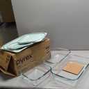 Pyrex Deep 3-Pack Glass Baking Dish Set (9"x13", 7"x11", 8"x8") With BPA-Free Lids, Rectangular Glass Bakeware, Dishwasher, Microwave, Freezer & Pre-Heated Oven Safe