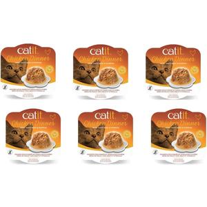 Catit Chicken Dinner, Beef & Pumpkin, Pack of 6 x 80g