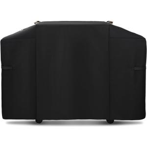 Griddle Cover for Weber 28 Inch Griddle,600D Heavy Duty Rip-Proof Material Flat Top Grill Cover,Waterproof UV and Fade Resistant BBQ Grill Cover with Straps for More 3 Burner Outdoor Griddle