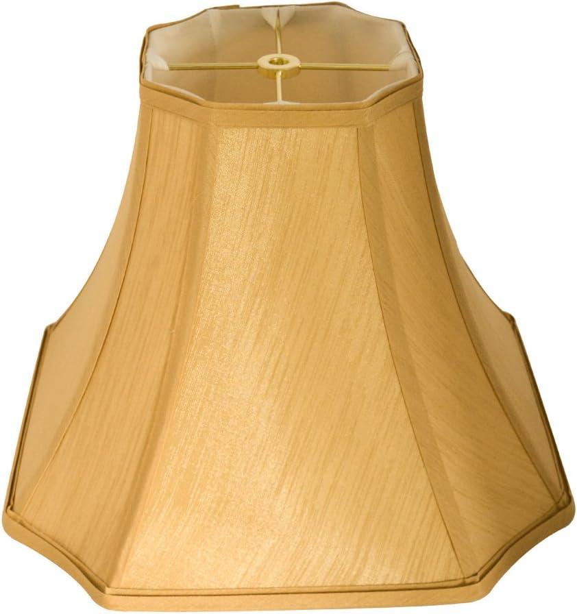 Tootoo Star Antique Octagonal Royal Bell Lamp Shade for Floor Lampshade and Table Lamp,(6.3x6.3) x(13x13) x10.8",Antique Gold ((6.3 x 6.3)" x (13 x 13)'' x 10.8")