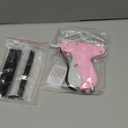 Stitch Gun for Clothes Handheld Stitch Gun Quick Clothing FixerSewing Kit Includes 1,000 Black Fasteners & 1,000 White Fasteners & 6 Needles (Pink)