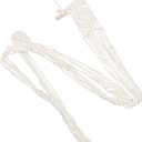 Macrame Hat Organizer Wall-mounted Storage for Hats Bohemian Cotton Wall Hanger for Living Room Bedroom Office Decor, Pack of 2