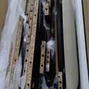 GarveeHome Makeup Vanity Desk with Sliding Mirror, Vanity Dressing Table with 3 Color Adjustable Lights, Girls Vanity Set with Stool, 4 Compact Vanity Drawers, Power Outlet, Black