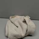 WDIRARA Women's Asymmetrical Neck Sweater Long Sleeve Pullover Knit Tops (Large, Beige)