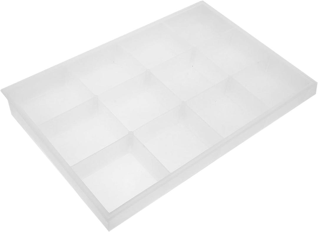 Gatuida Jewelry Parts Storage Box Removable Dividers Small Organizing Box for Earrings Charms Beads Hardware