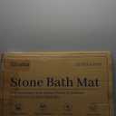 Stone Bath Mat Diatomaceous Earth Shower Mat Non-Slip Super Absorbent Bathroom Floor Mat Quick Drying Natural Easy to Clean(24 * 16 Grey)