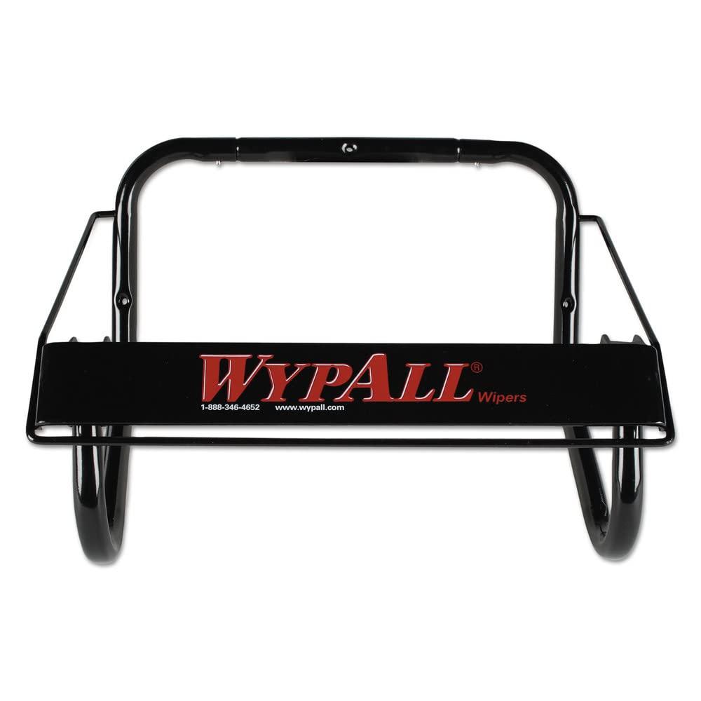 WypAll Wall Mounted Wiper Dispenser (80579), Black, Jumbo, 16.8"x10.8"x8.8" (Qty 1)