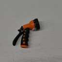 Dramm Revolver Heavy Duty 9 Pattern Quick Click Adjustable Garden Hose Spray Nozzle with Trigger Style Handle, for your Car, Boat, Deck, Sidewalk, Flowers and Young Trees, Orange
