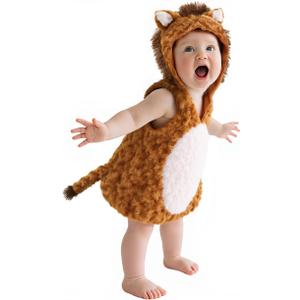 2 x UQJE Baby Lion Costume Furry Cuddly Toddler Lion Costume Halloween Adorable Plush Lions Dress-Up Kids Animal Costumes (2'24" - 2'28", Brown) 2 x UQJE Baby Lion Costume Furry Cuddly Toddler Lion Costume Halloween Adorable Plush Lions Dress-Up Kids Animal Costumes (2'24" - 2'28", Brown)