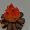 Bestview Artificial Fake Campfire Night Light, 3D LED Fake Fire Pit Firewood Lamp with Realistic Log Flameless Candle Battery Operated, Halloween Christmas Campfire Party Decorations