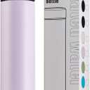 PARACITY Insulated Water Bottle,15 oz Stainless Steel Thermal mug, Double Wall Vacuum Water Bottle, Metal Water Bottle Keeps Hot for 12 Hrs, Cold for 24 Hrs, for Coffee, Drinks(pink)