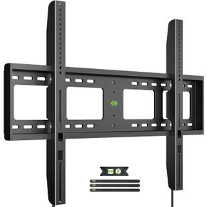 USX MOUNT Heavy Duty Fixed TV Wall Mount for 65-100 inch Flat TVs, Max Load 200 Lbs, Low Profile Bracket Fits 16" 18" 24" 32 inch Stud Spacing, Max VESA 800x600mm for Most 65 75 85 86 90 98 100 TVs