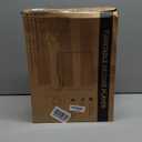 Record Player with Passive Bookshelf Speakers Belt-Drive Vintage Turntable for Vinyl Records External Dual Stereo Speakers LP Players 3 Speed Wireless AUX Headphone Input Auto Stop Retro Black Wooden