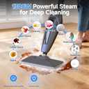 SENMO Steam Mop, 14-in-1 Detachable Steam Cleaner for Home and Floor, 1300W 228F Deep Cleaning MultiPurpose Steamer with 14 Attachments for Floor, Tile, Grout, Furniture, Carpet, Wall (Black)