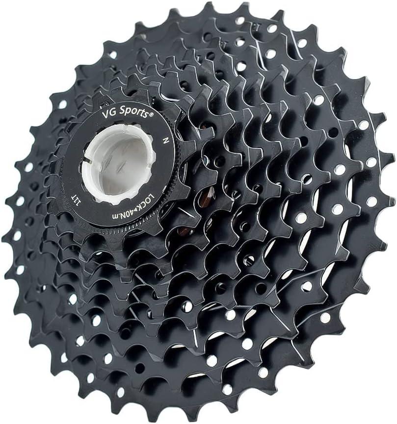 VG SPORTS 9 Speed Cassette 11-25T/11-32T/11-36T/11-40T Bicycle Cassette Fit for Mountain Bike/Road Bike Cassette Compatible with Shimano Sram