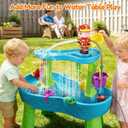 Water Table Pump Kids Toys: Firefighter Water Table Pump Continuous Flow Adjustable Water Pressure 12V Safe Plug-in Long Cord No Drilling Kids Outdoor Water Play Toys Accessories for Toddlers 1-3 4-8