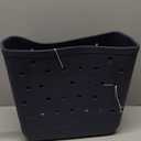 Uwyriwooq Tote Bag, Original Large EVA Bag for Women, Beach Bag Waterproof Sandproof, Rubber Tote Bag for Beach Pool Boat Gym (Dark Blue)