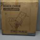 HOPERAN 5-Position Backpack Beach Chair for Adults with Lumbar Support, 2 pack, Blue&white